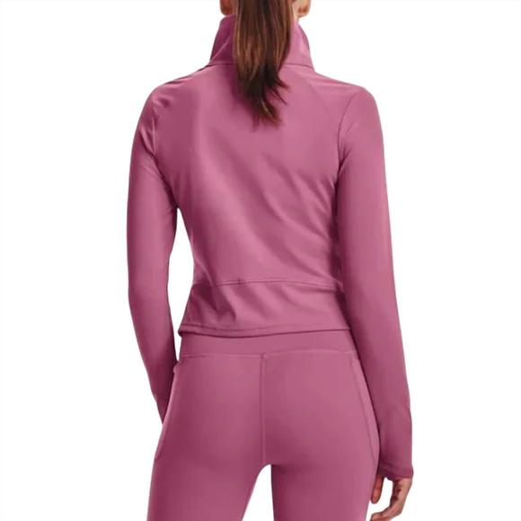 NEW UNDER ARMOUR women's meridian jacket in pace pink/metallic silver - Picture 2 of 3